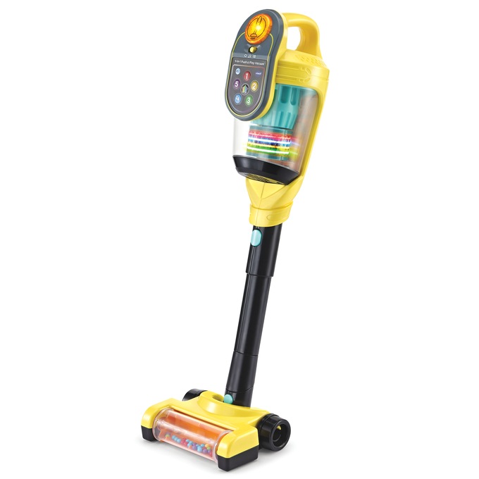 VTech 4-in-1 Push & Play Vacuum, Yellow, large