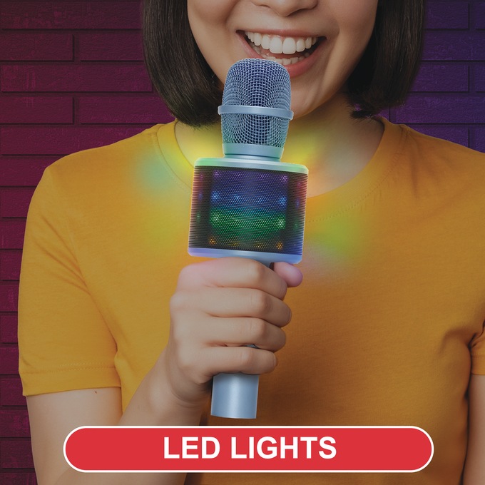 Wireless Karaoke Microphone, Blue, large