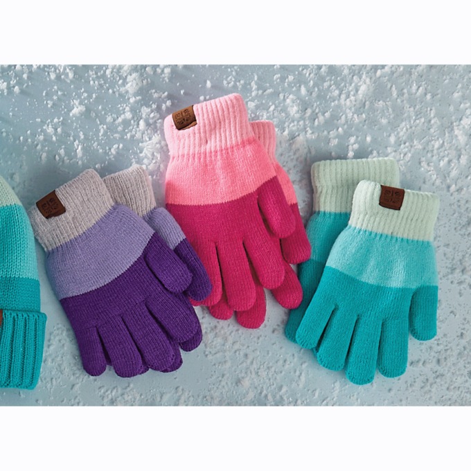 3-Pack of Knit Gloves, , large
