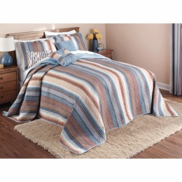 Hampton Stripe 6-pc. Bedspread Set, , large