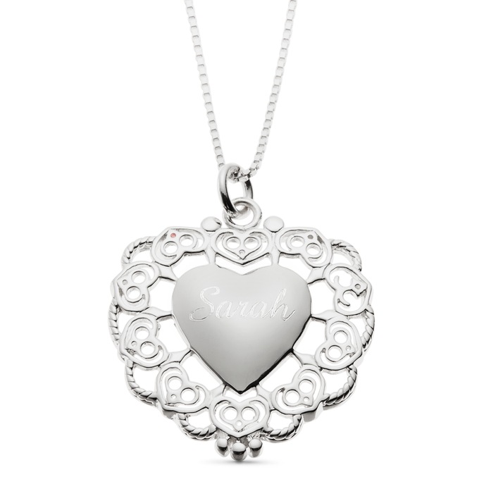 Personalized Sterling Silver Pendant, , large
