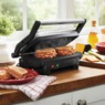 Elite Gourmet 2-in-1 Panini Press & Indoor Grill, Black Stainless Steel, large
