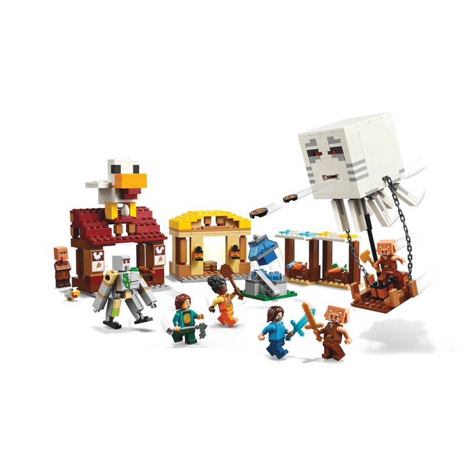 LEGO Minecraft The Ghast Balloon Village Attack, , large