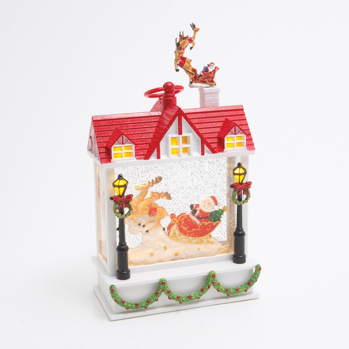 Lit Sleigh Waterglobe, , large