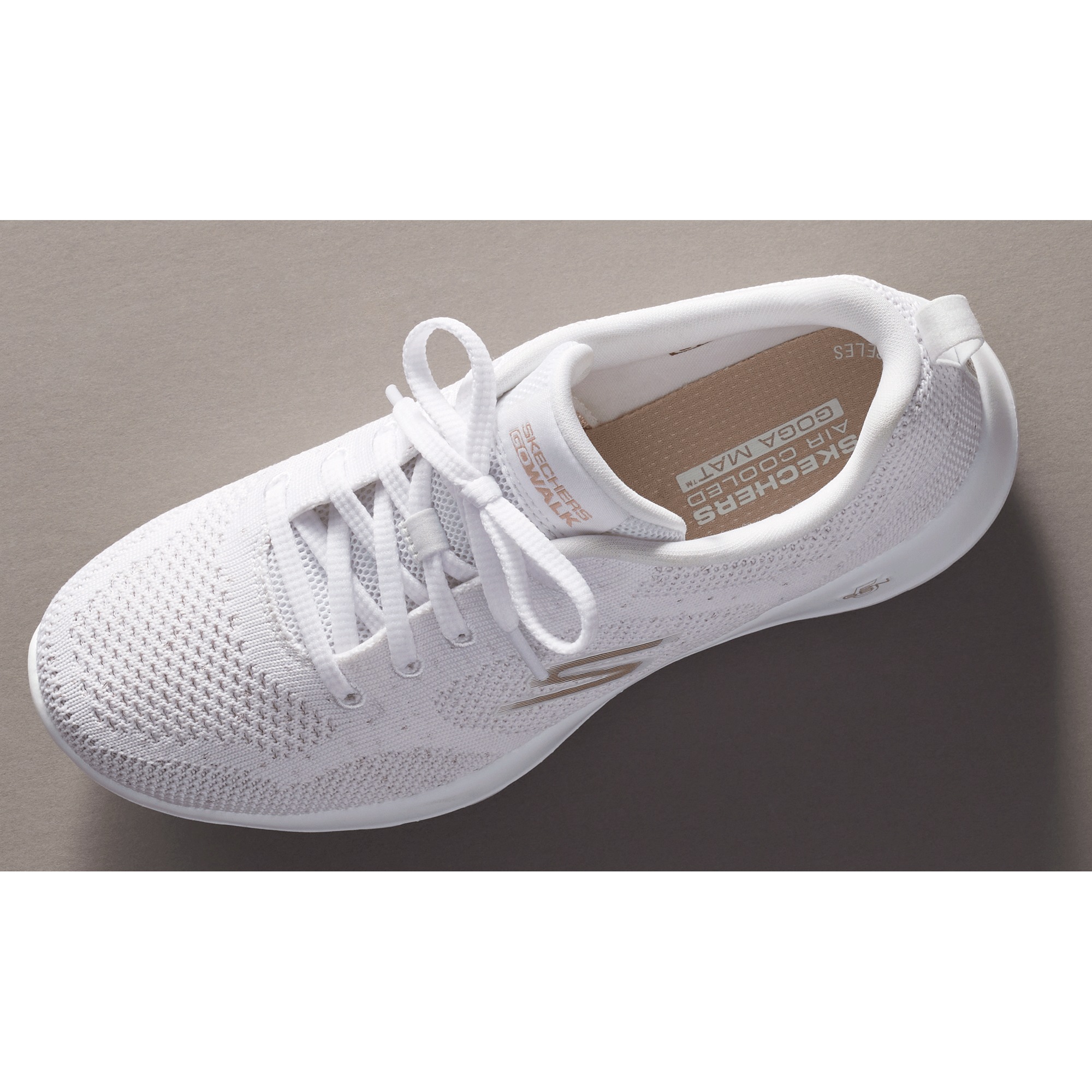 skechers rose gold