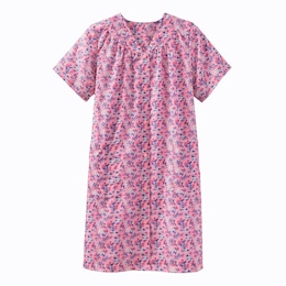 Floral Snap-Front Duster, , large