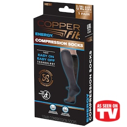 Copper Fit Unisex Energy Compression Socks, , large