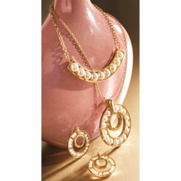 Framed Faux-Pearl Jewelry Collection, , large