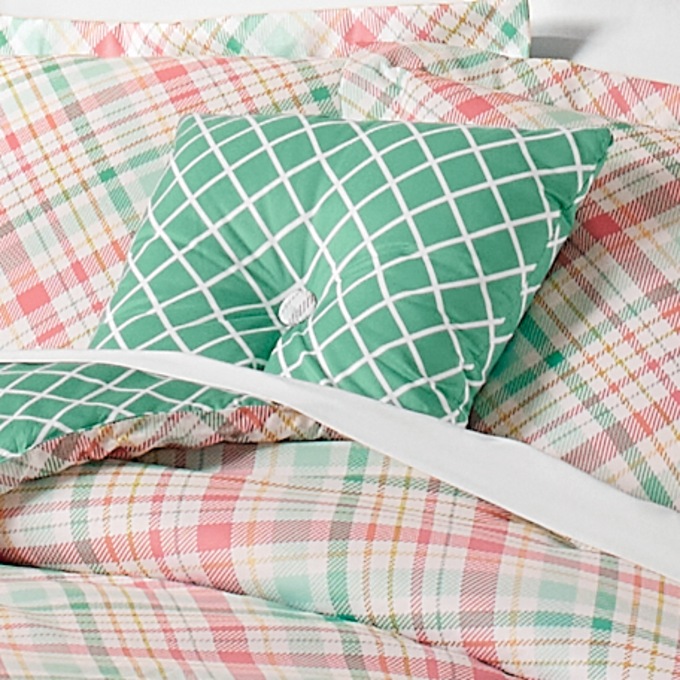 Lily Plaid Accent Pillow, , large
