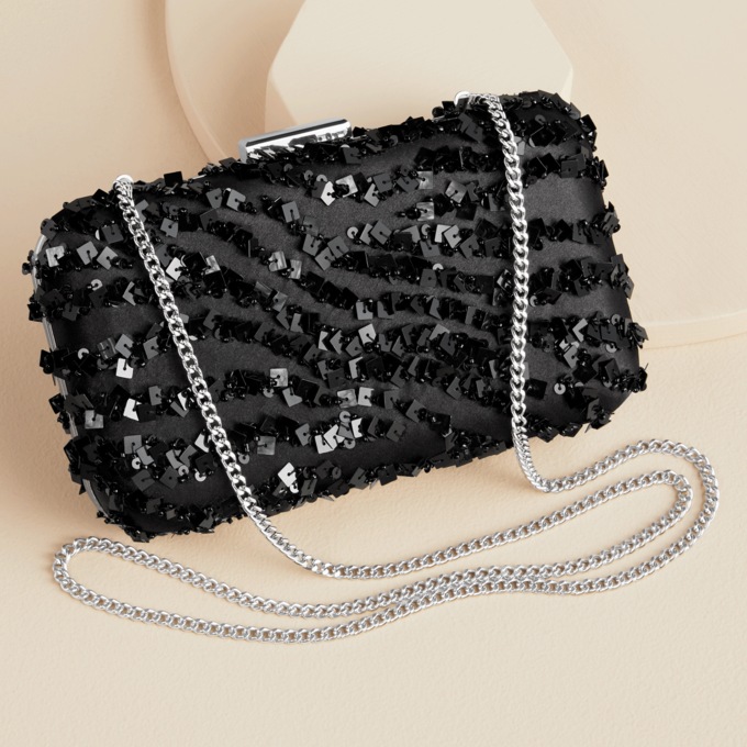 Nina Sequin Clutch, , large