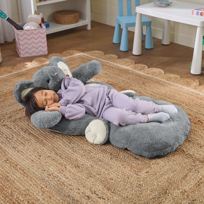 Animated Elephant Chair, Gray, large