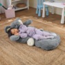 Animated Elephant Chair, Gray, large