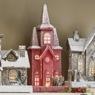 Lit Rustic Wood Winter Village, , large