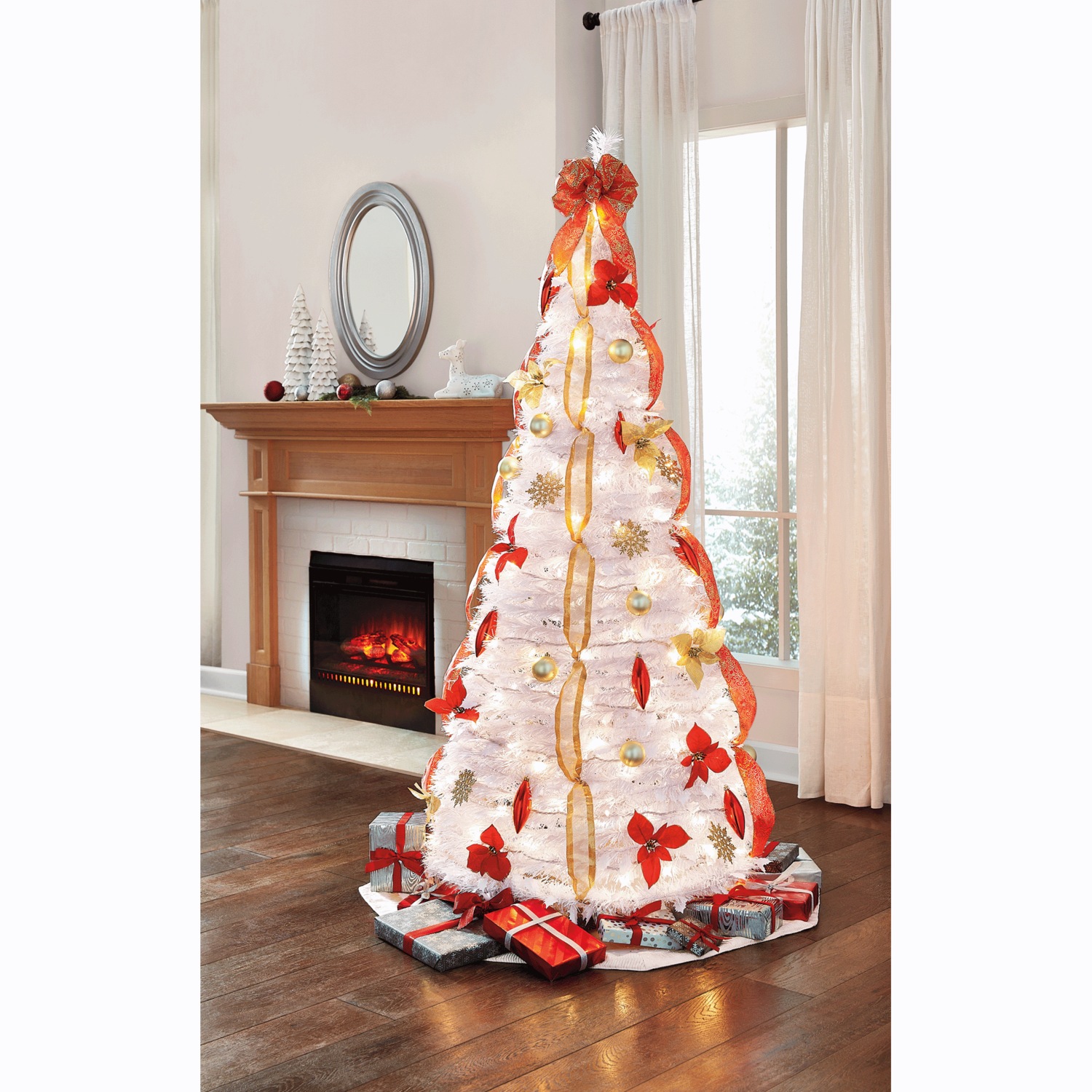 Holiday 6 Foot Pre Lit Pop Up Tree Montgomery Ward