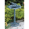 Solar Birdbath Fountain with Bird, , large