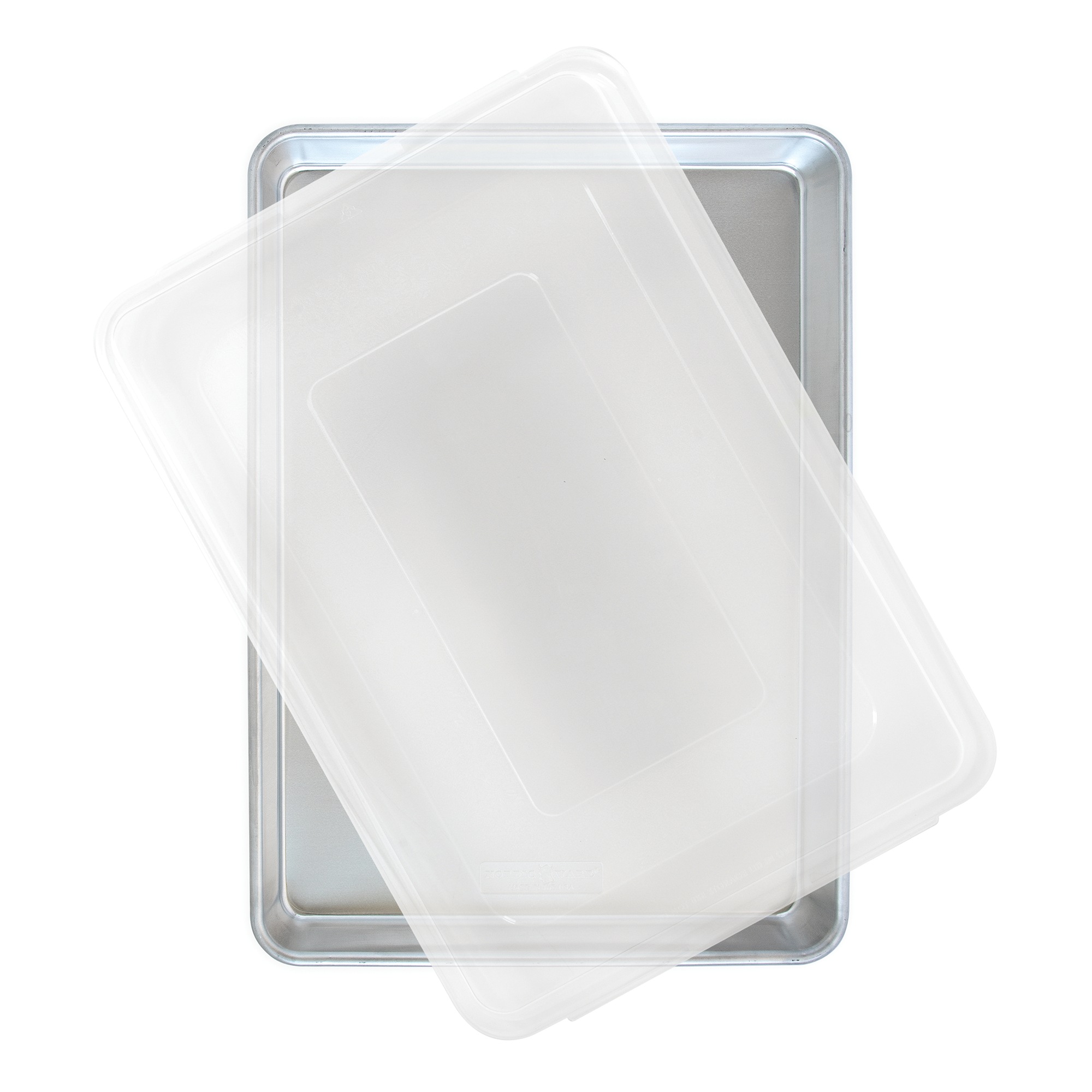 Nordic Ware Naturals Big Batch Pan with Lid, Silver, large