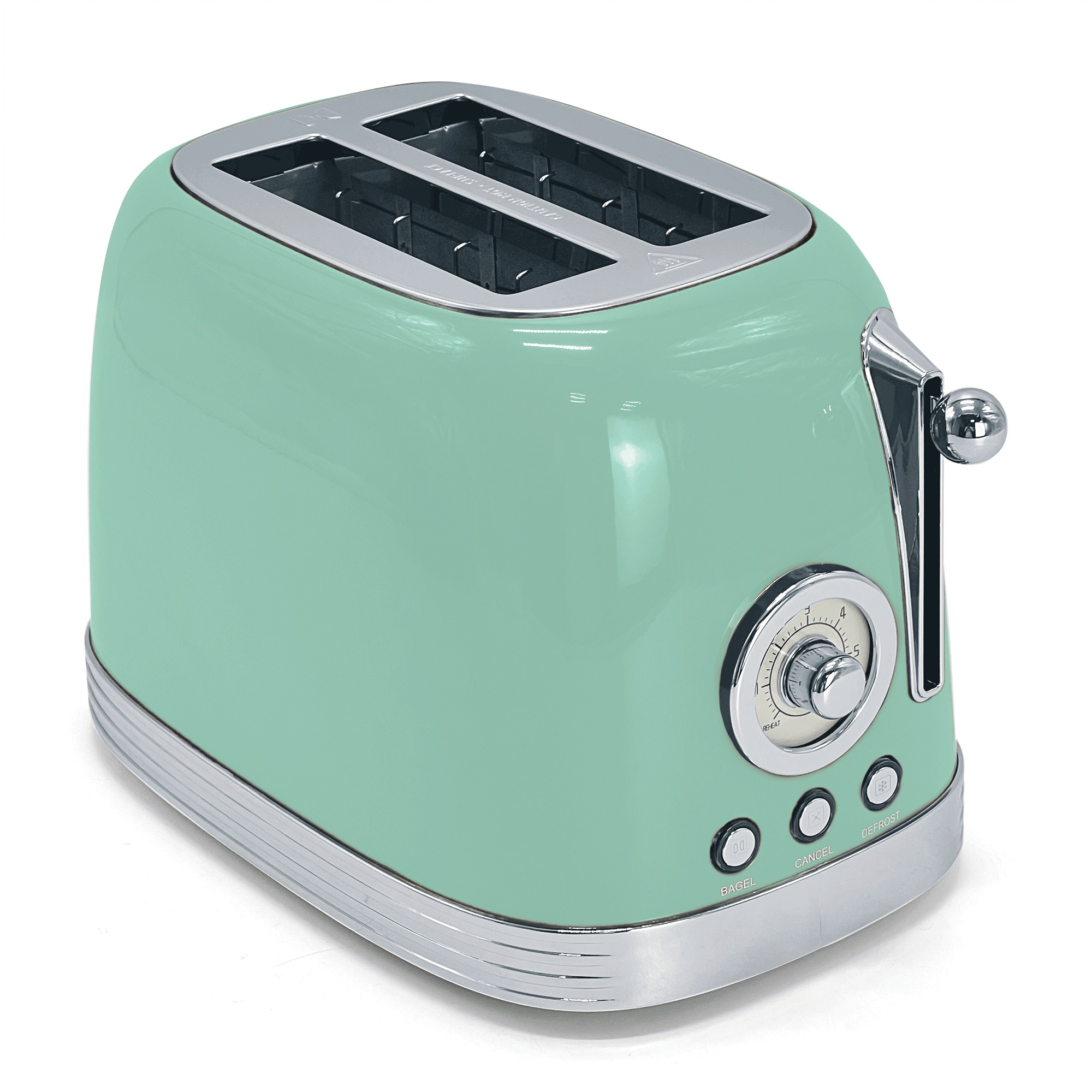 Retro 2-Slice Toaster, Mint, large