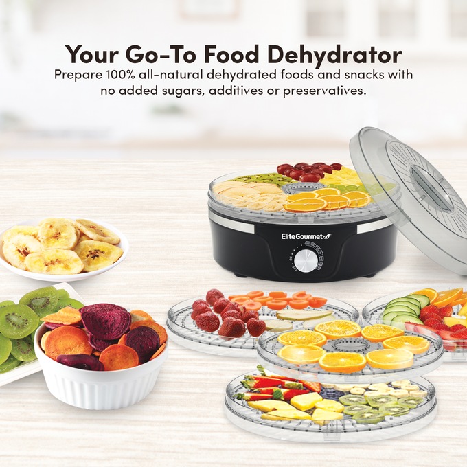 Elite Gourmet Adjustable Height Dehydrator, , large