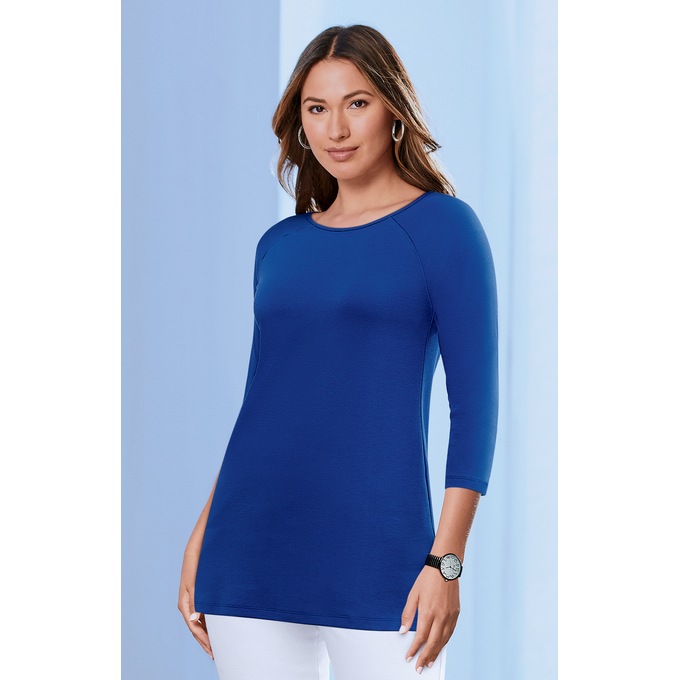 Betty Knit 3/4-Sleeve Top, , large
