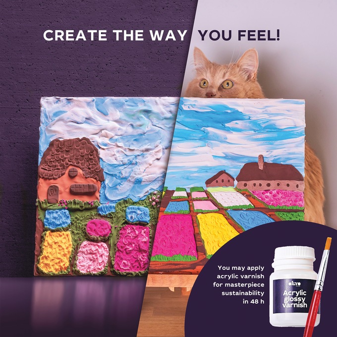 Sensory Art 3-D Clay Painting Kit, , large