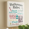 Bathroom Rules Wall Art, , large