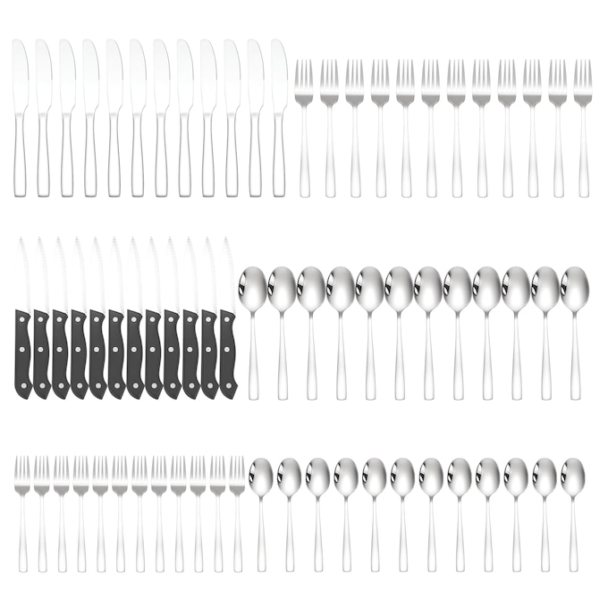 72-Piece Stainless Steel Cutlery Set, , large