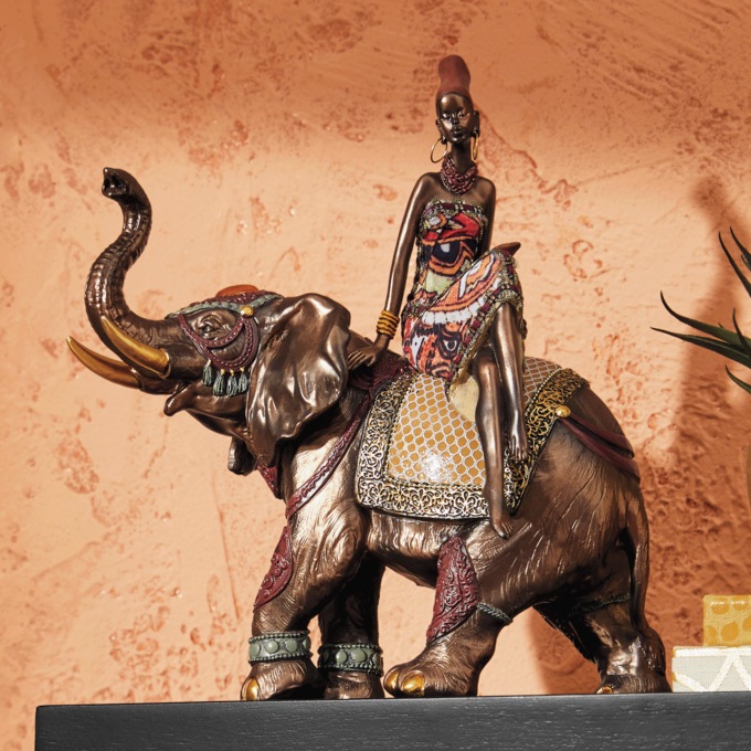 Catori on Elephant Figurine, , large