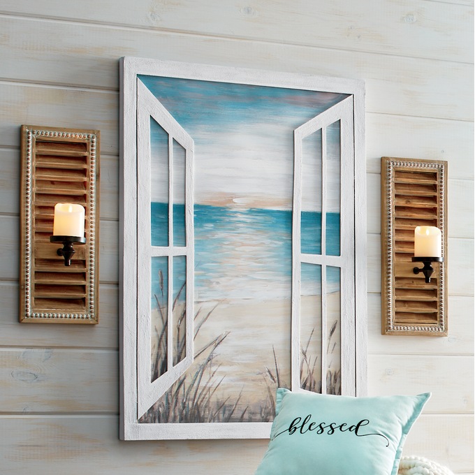 Beach Views Canvas Wall Art, , large