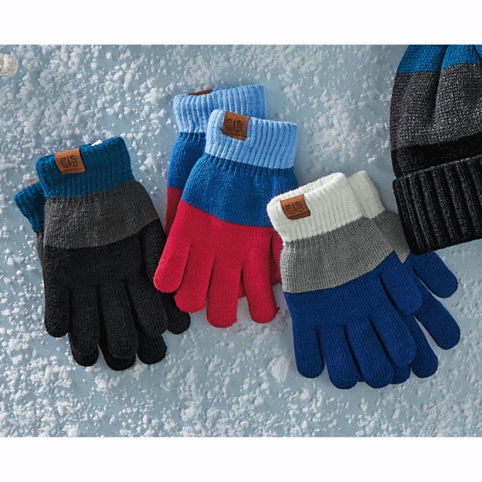 3-Pack of Knit Gloves, , large