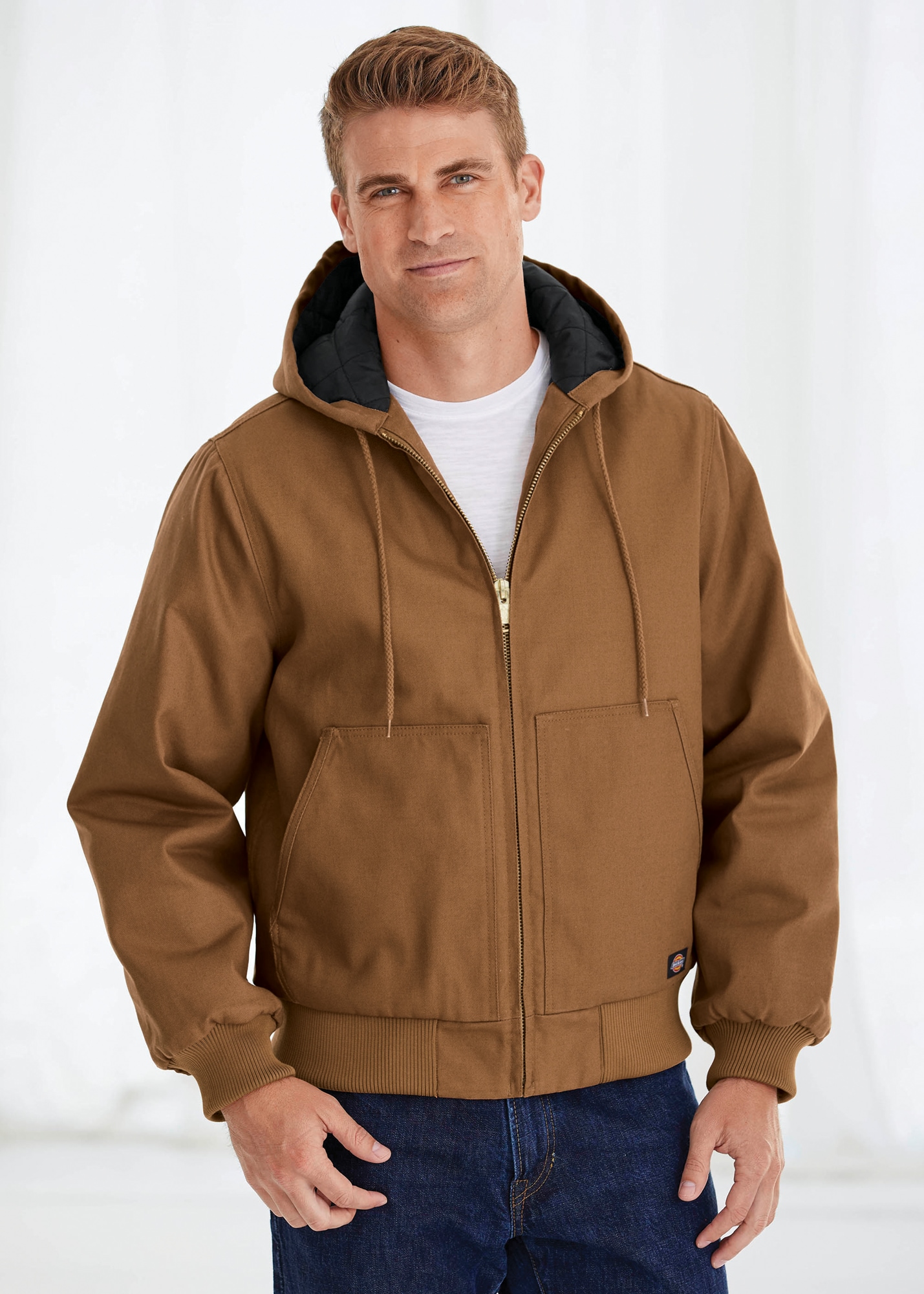 hooded duck jacket