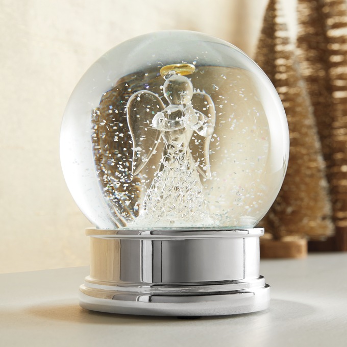 Spun Glass Angel Waterglobe, , large