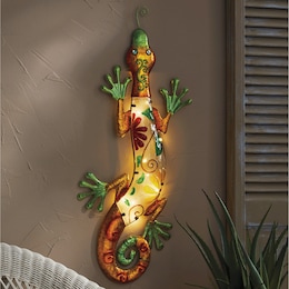 Lighted Gecko Art, , large