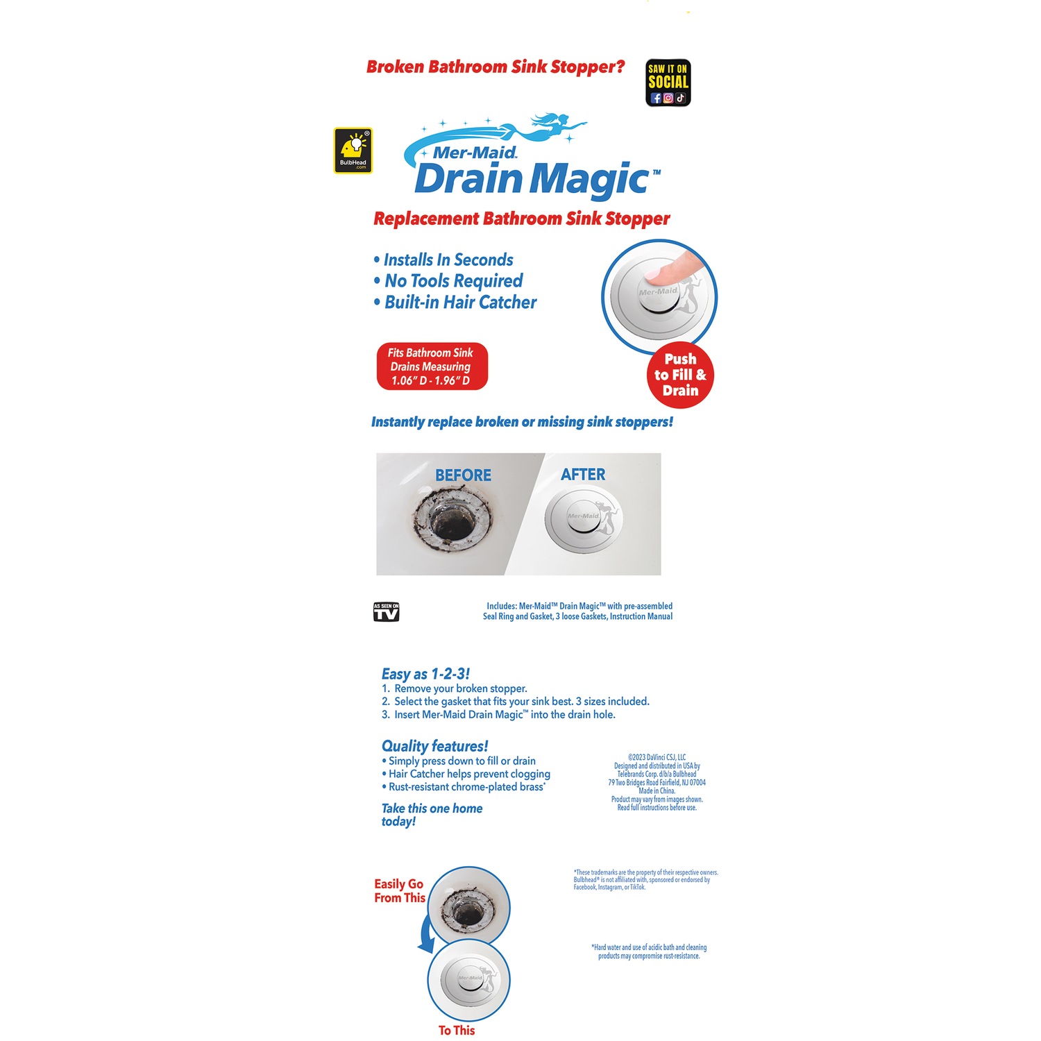 Mer-Maid Drain Magic | Montgomery Ward