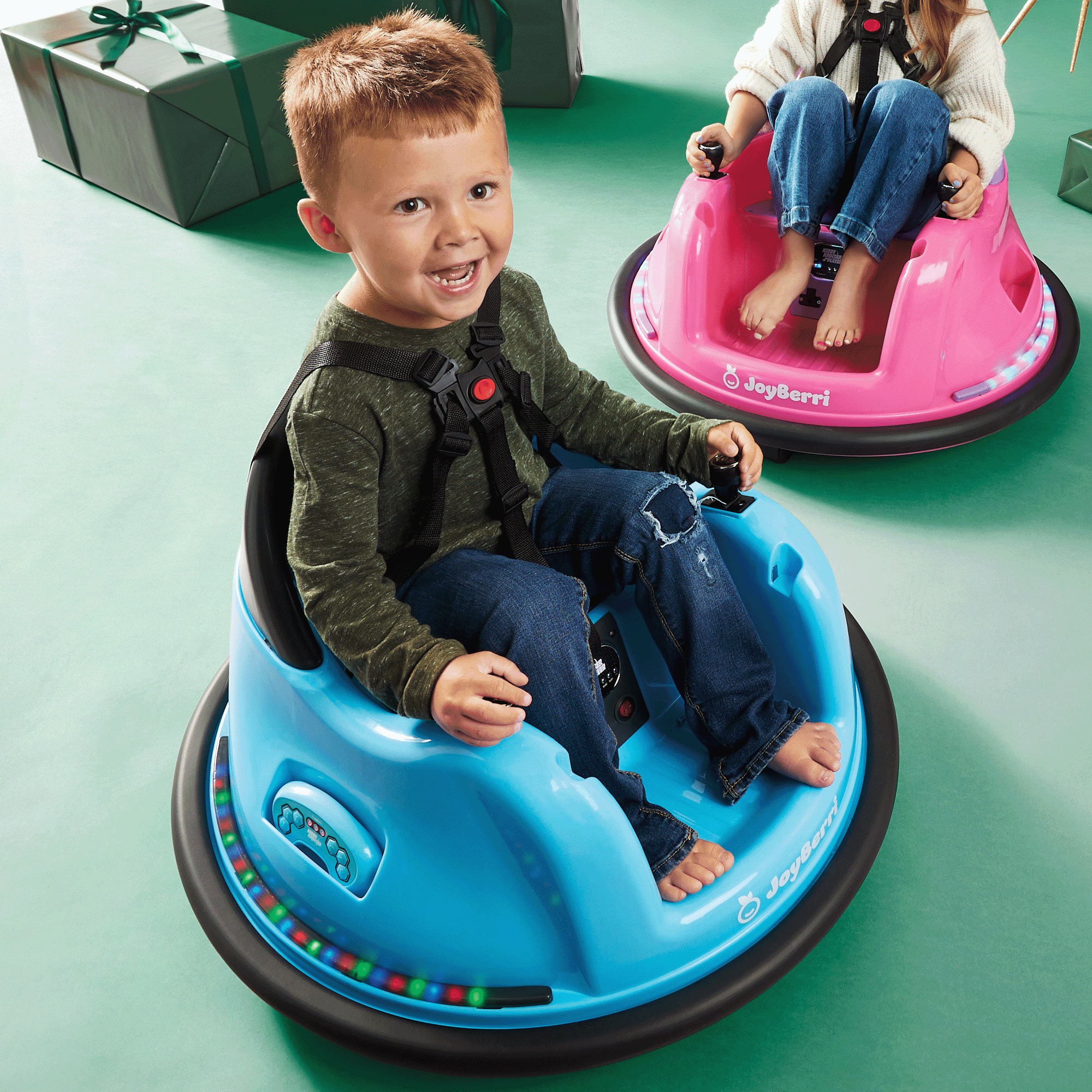 Personalized Bumper Car, Blue, large