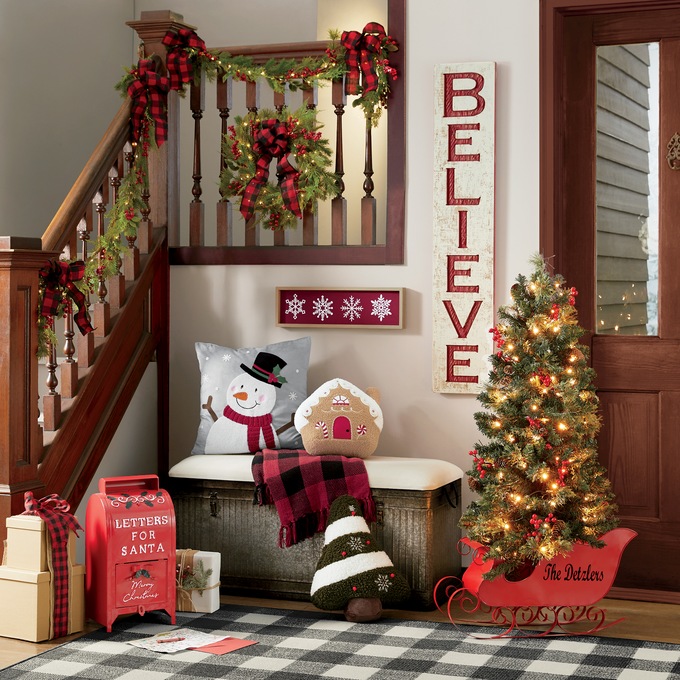 Fringed Buffalo Check Throw, , large