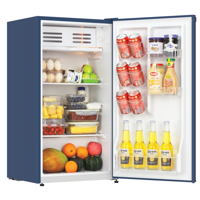Montgomery Ward 3.2 cu. ft. Contemporary Fridge/Freezer, Gray or Blue, Marine, large