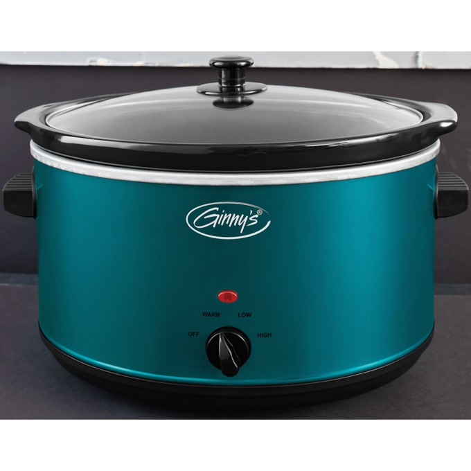 Ginny's 8.5-qt. Slow Cooker, Island Blue, large