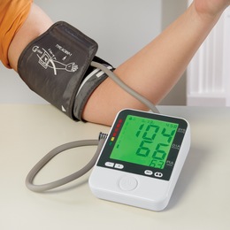Color-Coded Arm Cuff Blood Pressure Monitor, , large