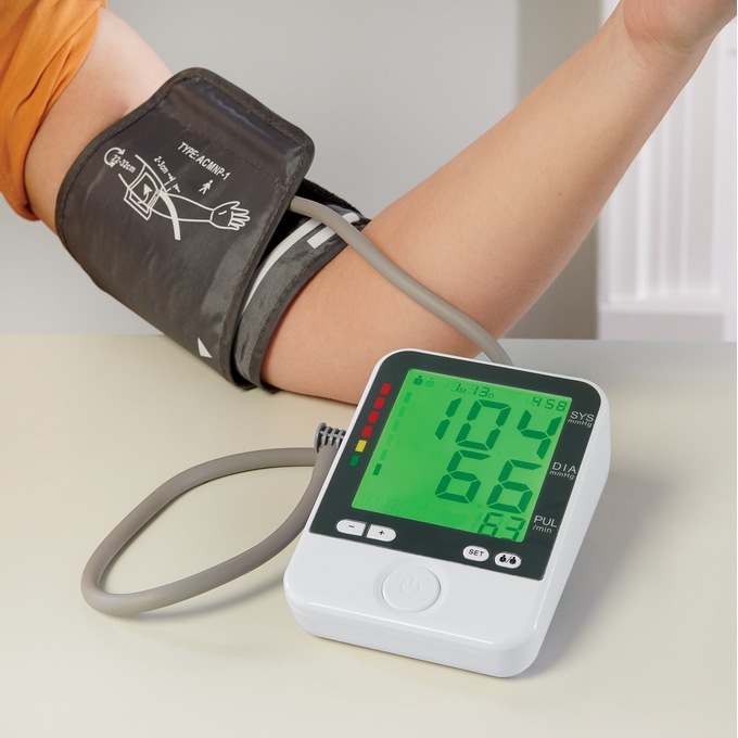 Color-Coded Arm Cuff Blood Pressure Monitor, , large