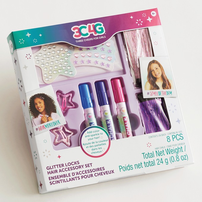 Glitter Locks Hair Accessory Set, , large