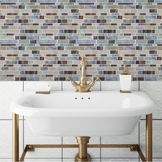 Roommates Peel and Stick Back Splash Tiles, , large