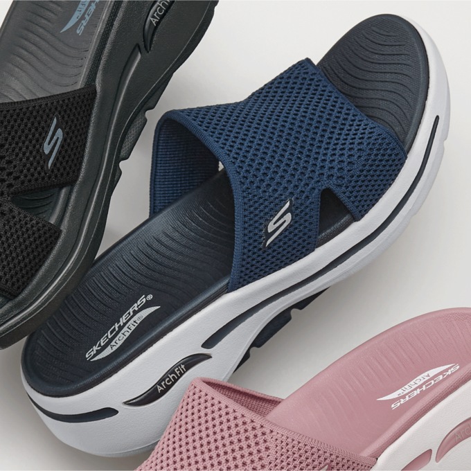 Skechers GOwalk Arch Fit - Knit Slide