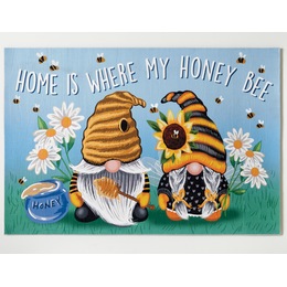 Gnomes &amp; Honey Indoor/Outdoor Mat - 20&quot; X 30&quot;, , large
