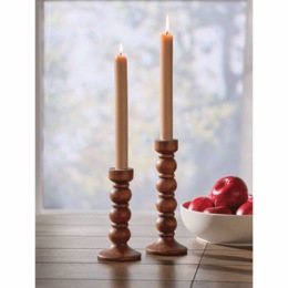Set of 2 Bobbin Candleholders, , large