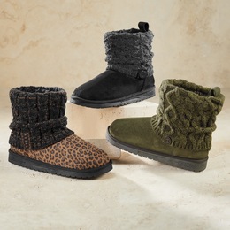 MUK LUKS Laurel Sweater Bootie, , large