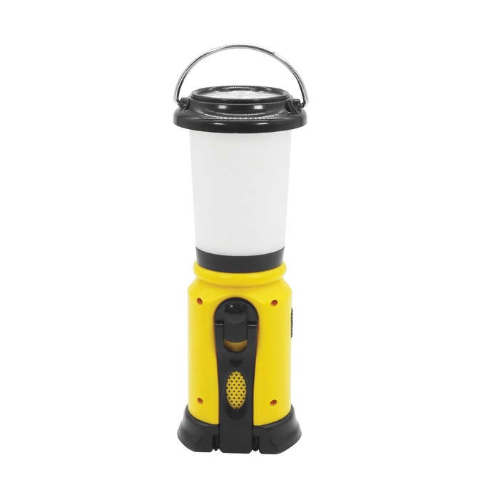 Lantern Flashlight Radio, Yellow, large