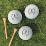 Set of 6 Personalized Laurel-Wreath Golf Balls, , large