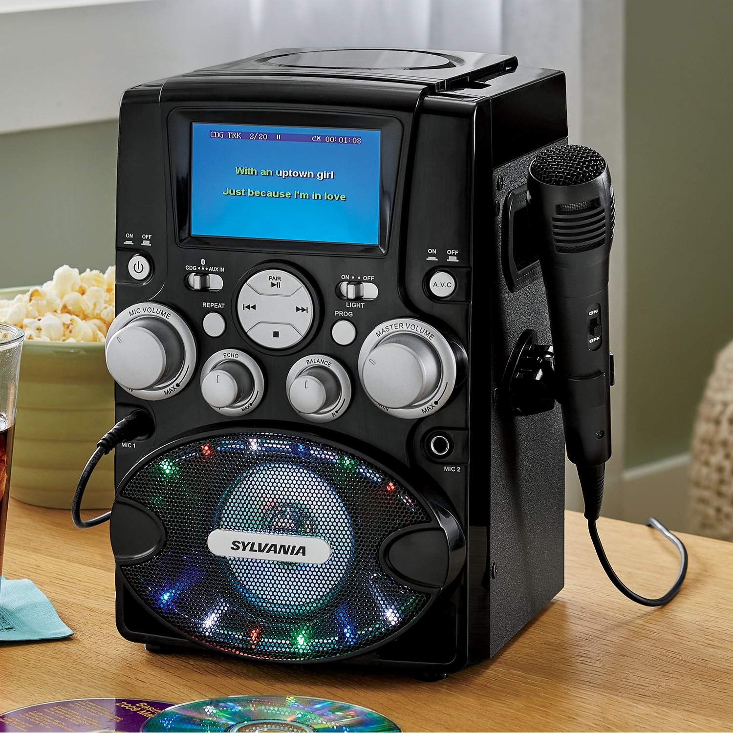 Sylvania bluetooth sales karaoke system