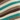 2-Piece Serene Stripe Bath Set, Teal Stripe, swatch