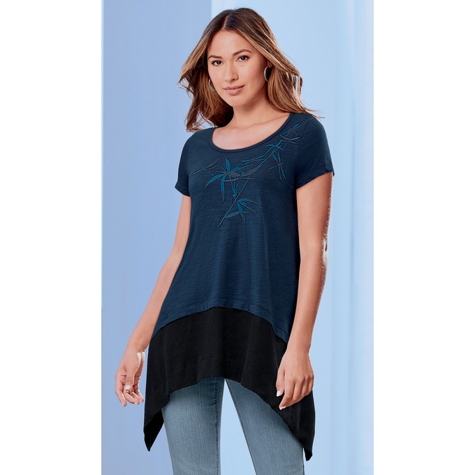Spring Pretty Tee, Blue, large